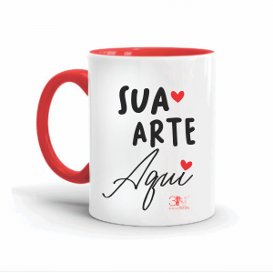 Caneca Personalizada colorida Porcelana 96x150mm  Sublimação  CNP2035N