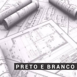 Impressão Planta - Preto e branco   1x0   Plotagem