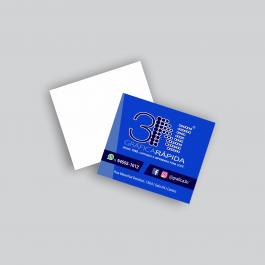 Mini cartão - Frente  4,2x4,8cm 4x0 (só Frente) Verniz Total Frente Corte Reto cod: 1724ZP